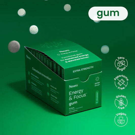 Neuro Gum Energy and Focus Extra Strength Spearmint